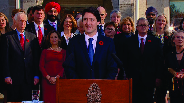 Trudeau cabinet ‘looks like Canada’