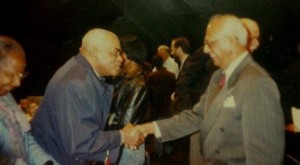 Dr. Cheddi Jagan on his visit to York University in Toronto.