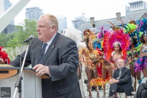 Rob Ford connected with the Caribbean community. Gerard Richardson photos.