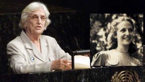 Former Guyana president Janet Jagan is seen in later years and as she looked in youth.