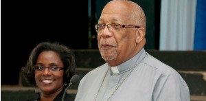 Satnarayan ‘Sat’ Maharaj with Archbishop Joseph Harris. Trinidad and Tobago is examining its child marriage laws.