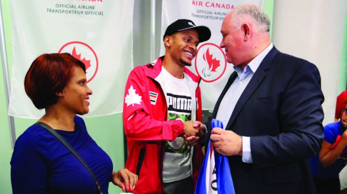 MAYORAL WELCOME FOR ANDRE AND MOM, BEVERLY