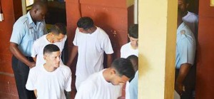 Some of the Venezuelan men who were ordered deported on July 25 last. It was found that they had entered the country illegally at Eteringbang, Cuyuni River