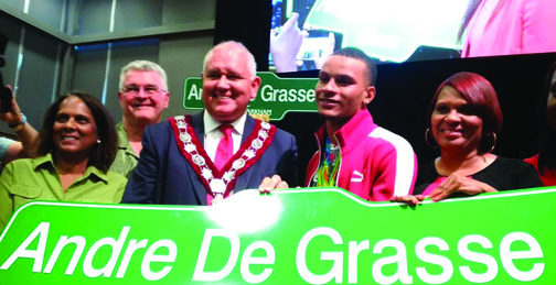 A street named Andre De Grasse
