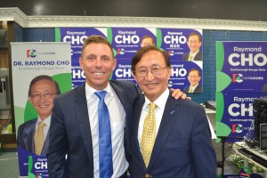 Patrick Brown left and Raymond Cho