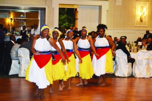 D'LYFE (Dance, Let Your Feet Explore) dance group performs at Antigua and Barbuda 's 35th Independence anniversary celebrations in Toronto.