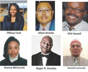 Tiffany Ford, Alton Brooks, Phil Vassell, Abdullah Gamandie, Donna McCurvin, Roger R. Dundas