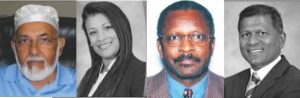 Haroon Salamat- Retired Chemical Engineer, Aneesa Oumarally - Lawyer, Leroy A. Crosse - Lawyer Selwyn R. Baboolal - Lawyer