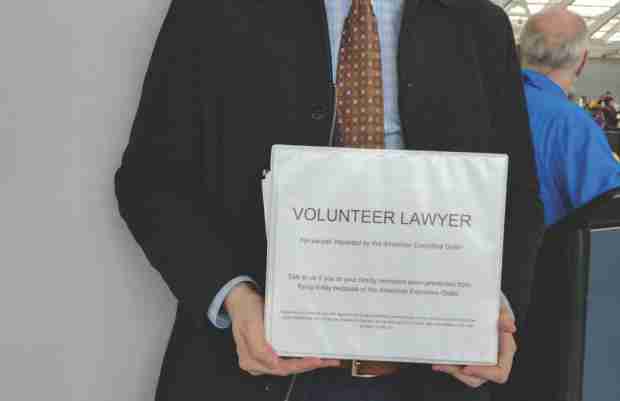 Lawyers at Canadian airports for travel ban