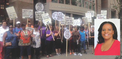 Rally  held to  protest defunding of African Canadian Legal Clinic