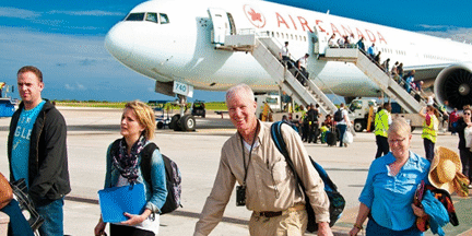 More Canadians visiting the Caribbean