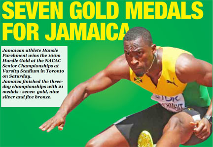Jamaica finishes NACAC championships in Toronto with 21 medals
