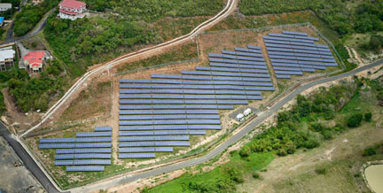 Official opening today of solar farm in St.Lucia