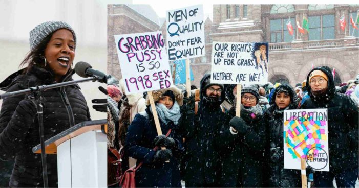 Ford’s government was major target  of protestors at  women’s march