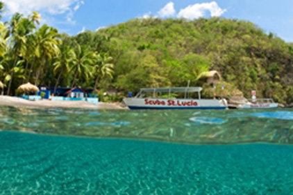 St. Lucia offers professional diver instructor training at scenic Anse Chastanet