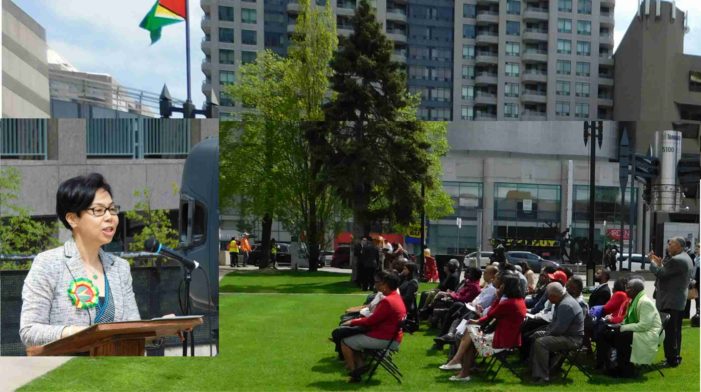 Guyanese in Toronto celebrate Independence anniversary with flag raising ceremony