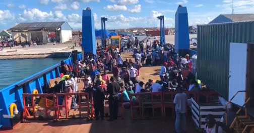 Hurricane Dorian victims kicked off boat headed for US