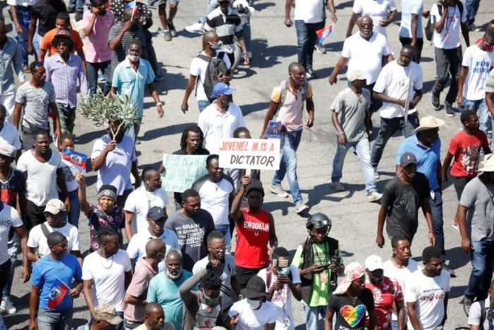 Haitians barricade streets to protest insecurity after gang murders of police