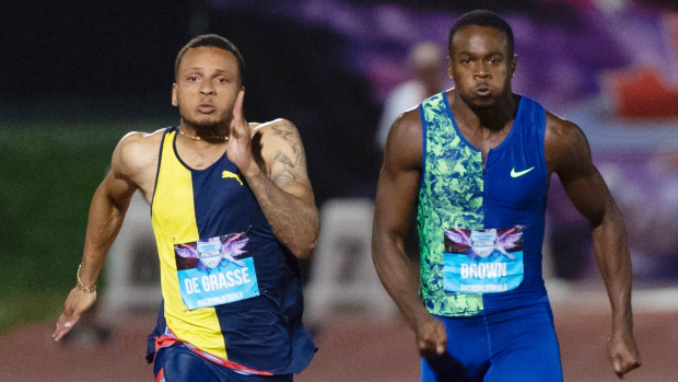 Aaron Brown and Andre De Grasse reach podium as Diamond League season opens