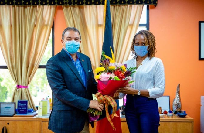 Antiguan Keisha Schahaff heading to space