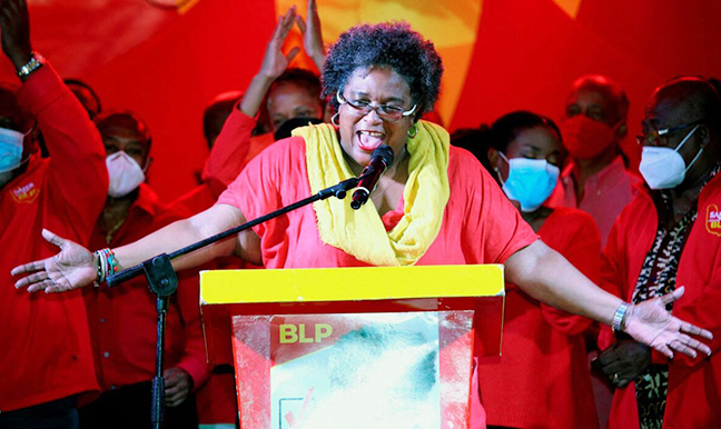 Barbados PM Mia Mottley wins second consecutive elections sweep