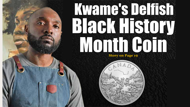 Kwame Delfish and the Royal Canadian Mint start Black History Month