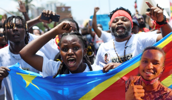 Thousands protest the killing of a Congolese refugee in Brazil