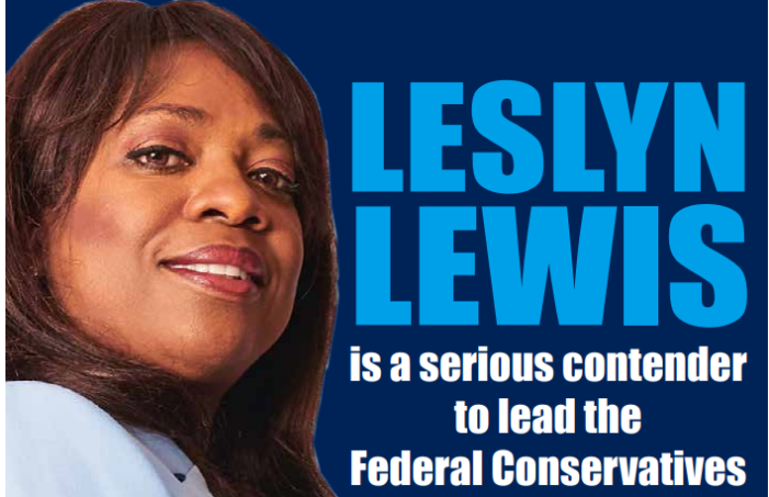 Leslyn Lewis running for the Conservative Party leadership