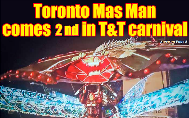 Toronto’s Curtis Eustace comes 2nd in Trinidad Carnival