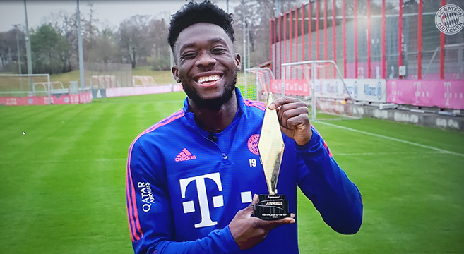 Canada’s Alphonso Davies wins Concacaf Men’s Player of the Year Award