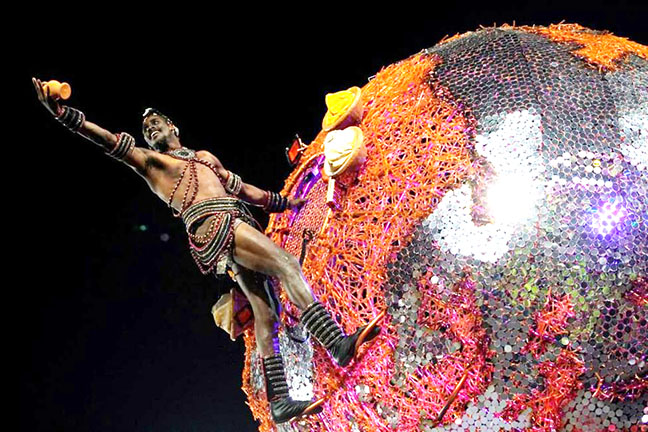 Rio Carnival: Tribute to Afro-Brazilian God wins title