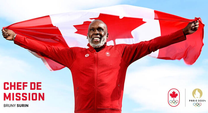 Olympic champion Bruny Surin chosen as Canada’s chef de mission for Paris 2024
