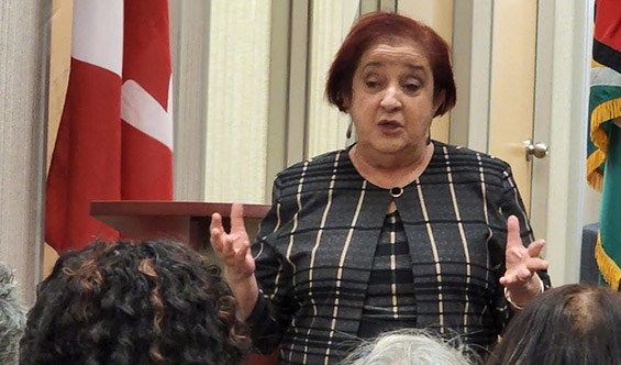 Guyana MP Gail Teixeira makes a quick stop in Toronto