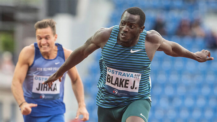 Jerome Blake wins 200m at Czech Republic meet