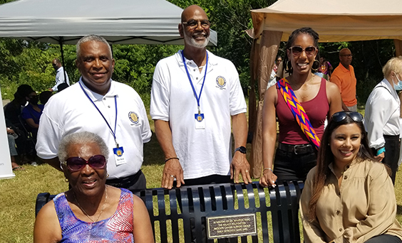 Bench named in memory of Dr. Winston Isaac