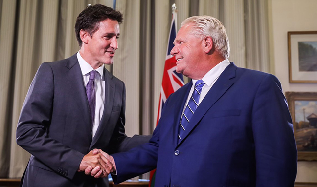 Healthcare, labour shortages, housing, main topics at Trudeau/Ford meeting