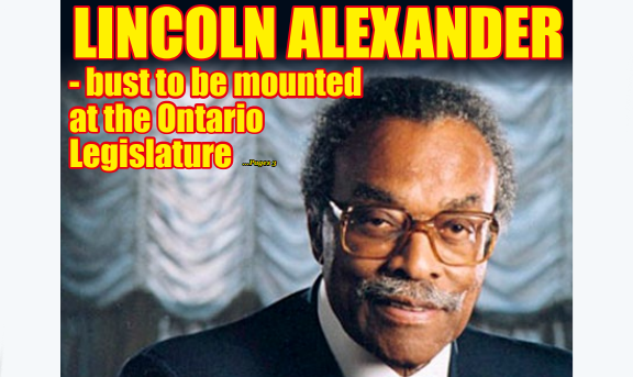 Bust of Lincoln Alexander for Queen’s Park