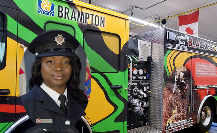 Brampton Fire Service’s unique Black History Month fire truck