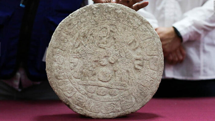 Ancient Mayan ball game scoreboard found