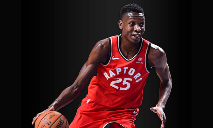A losing bettor’s offensive message sent to Raptors’ centre Chris Boucher