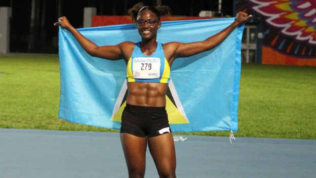 St Lucia’s Julien Alfred continues to shine bright at the 100 metres