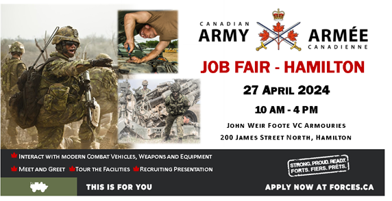 Canadian Army Reserve invites Caribbean community to Hamilton Job Fair