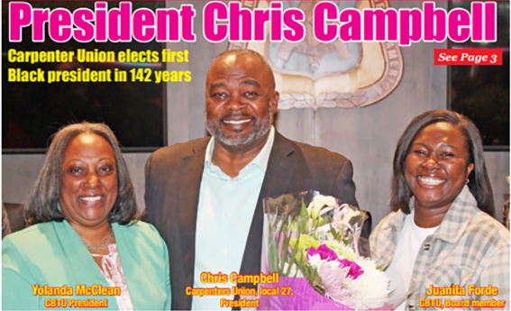 Chris Campbell Elected President of Carpenters’ Union Local 27