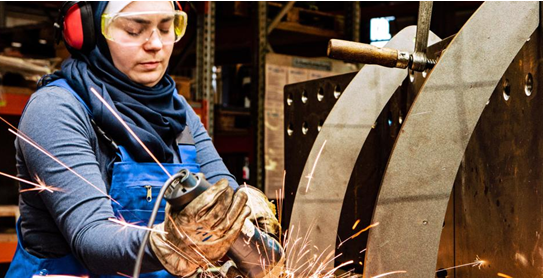 Female Welders’ Lock Installation Welcomes New Students at George Brown College
